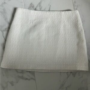 Elegant ivory pearl skirt.